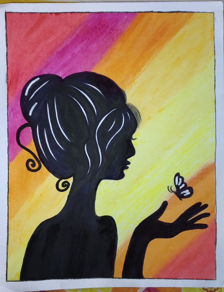 Oil Pastel Colour Drawing Art Craft And Photography Sheroes Sheroes