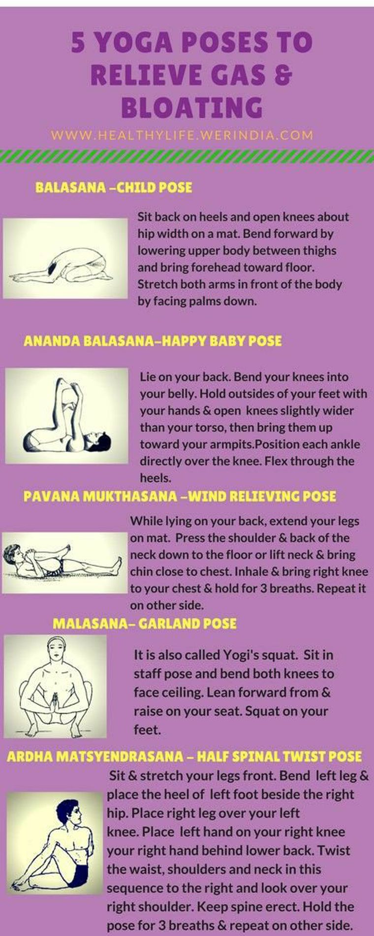 Yoga poses to relieve from Gas and bloating - Yoga and Meditation Yoga poses to relieve from Gas and bloating - Yoga and Meditation