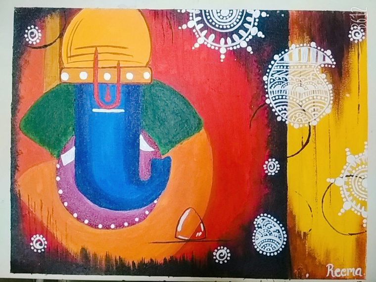 Featured image of post Lord Ganesha Acrylic Painting
