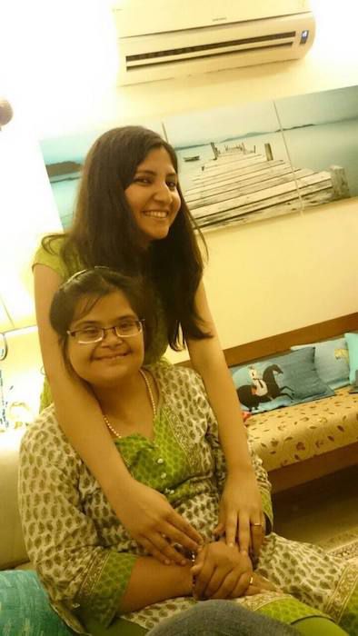 Nimmi with her sister