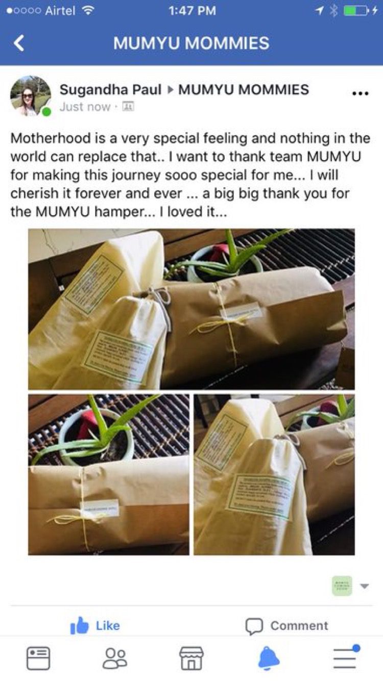 mumyu gets compliment from customer