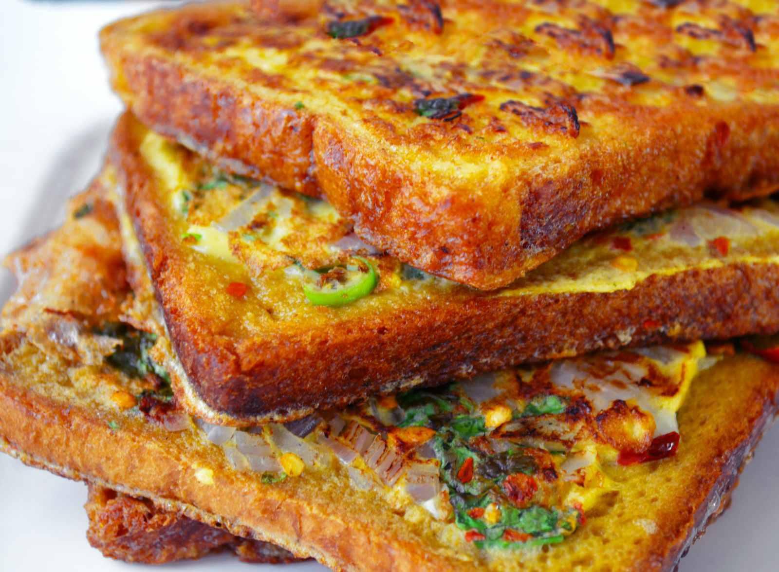 Masala Cheese french toast