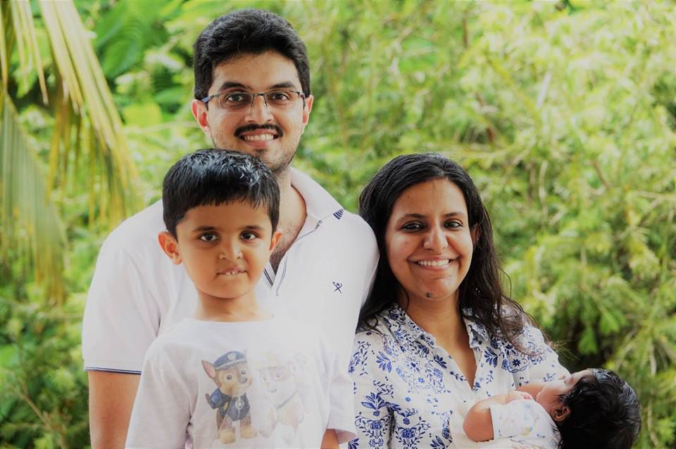 simran with her family