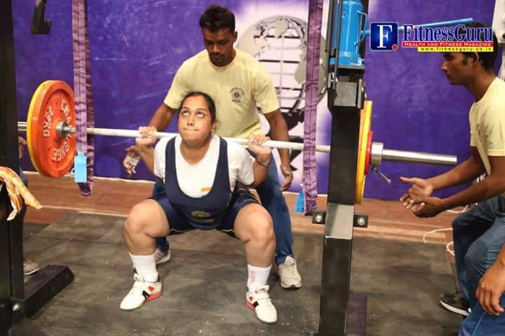 dharini at practice lfiting weights