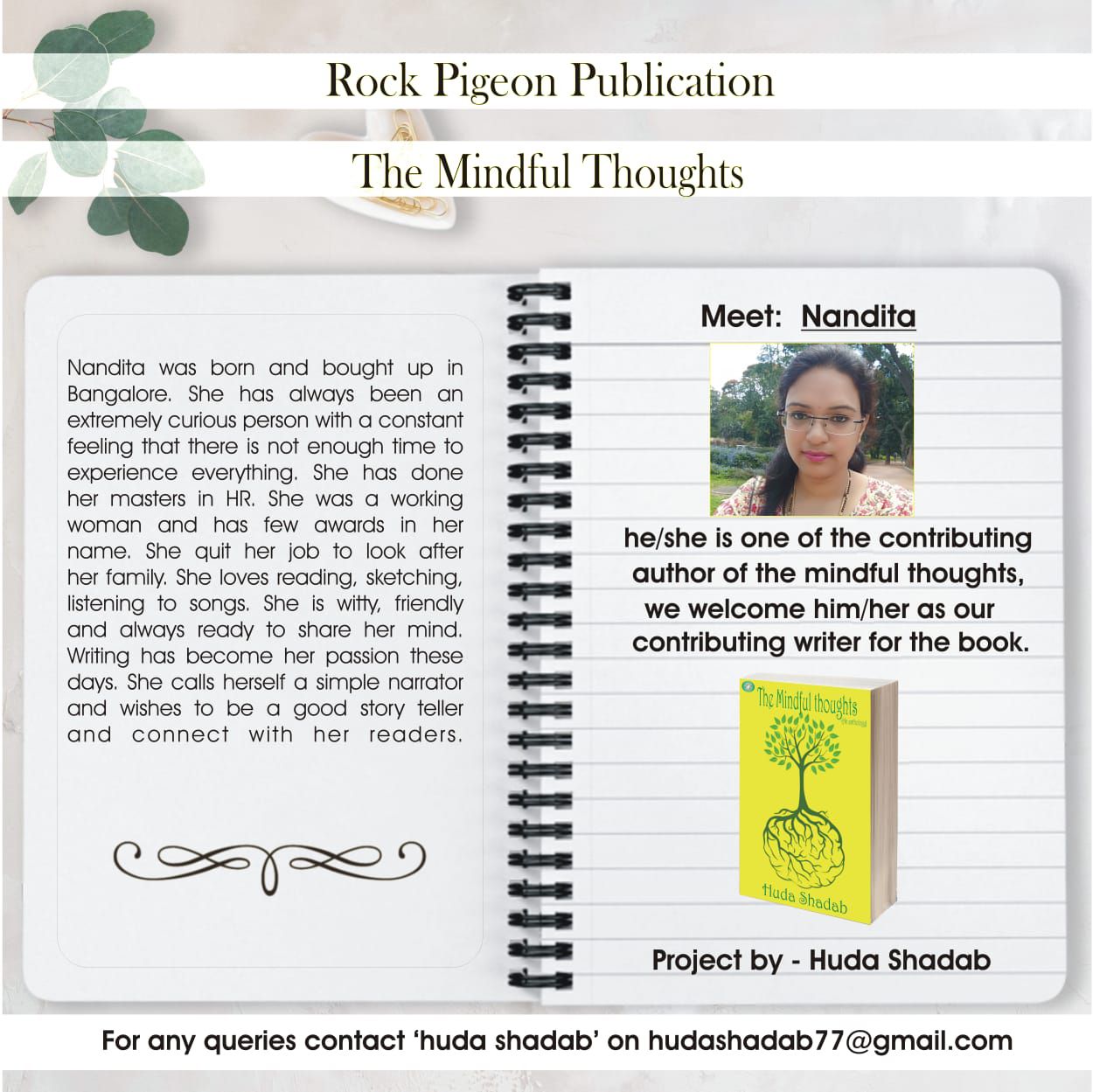 nandita's first published story