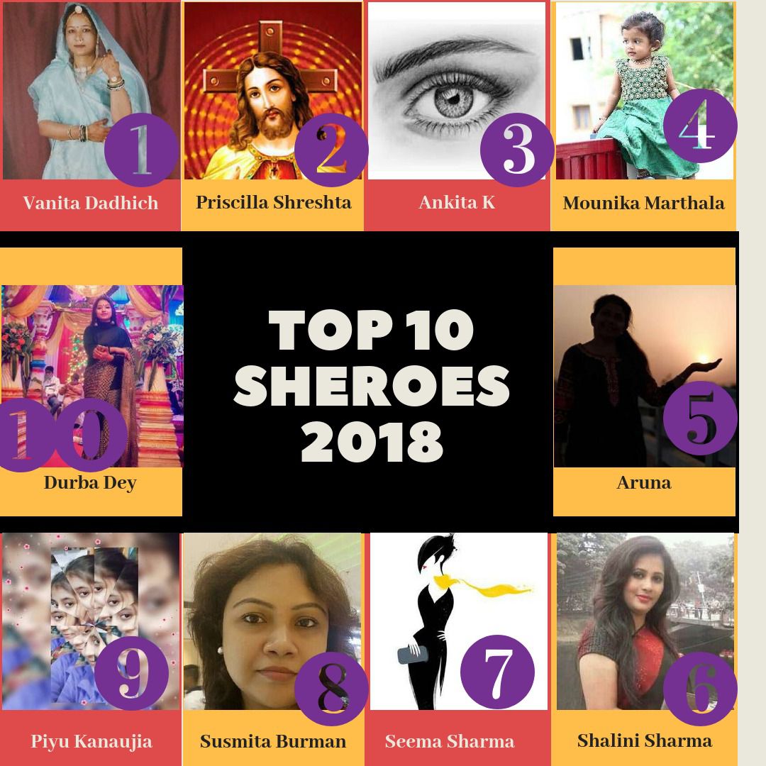 susmita as top 10 sheroes 