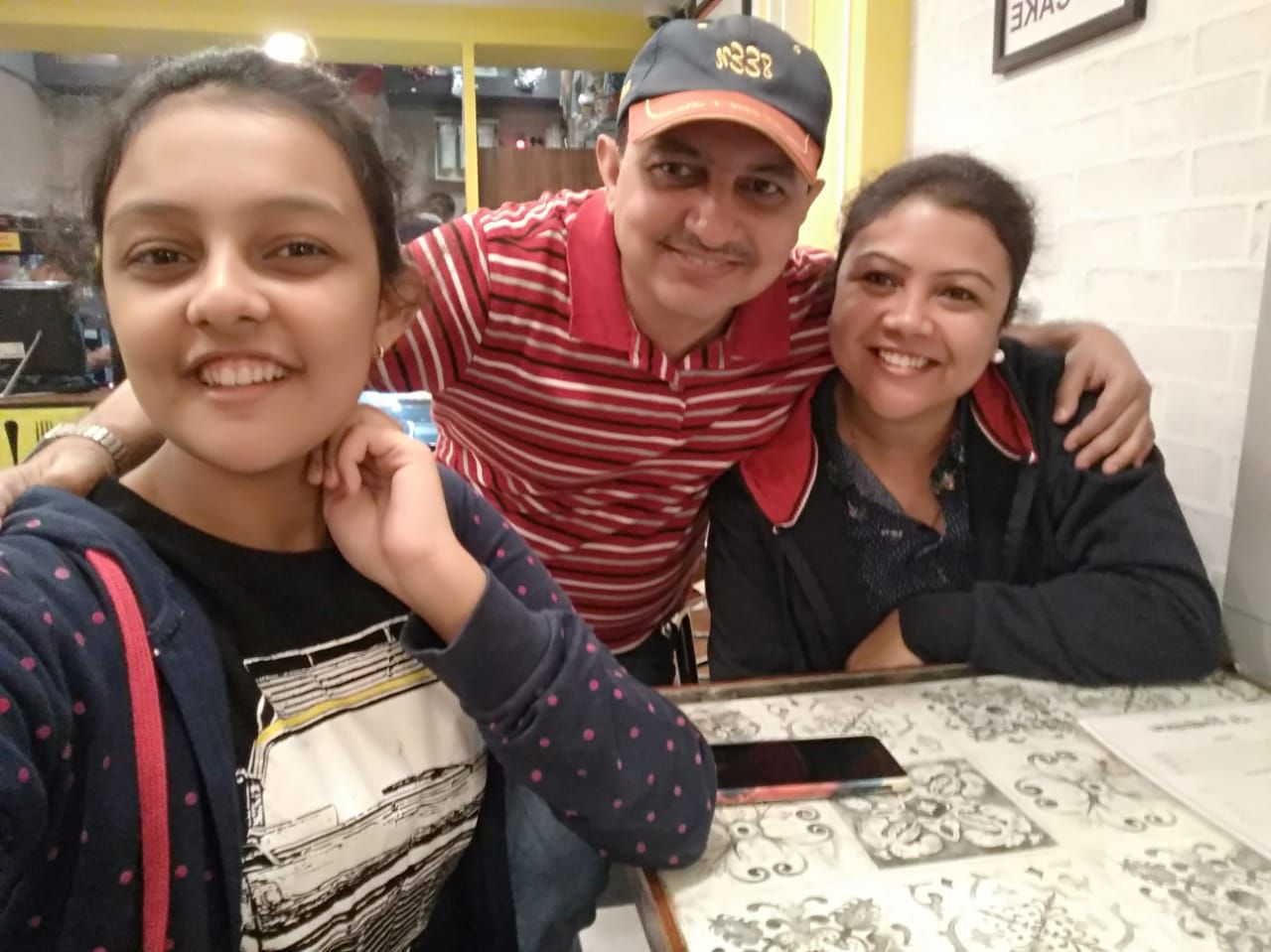 susmita with daughter and husband