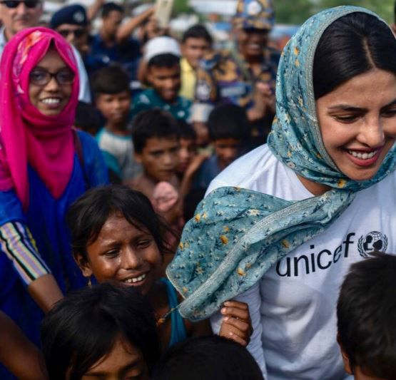 priyanka as unicef worker