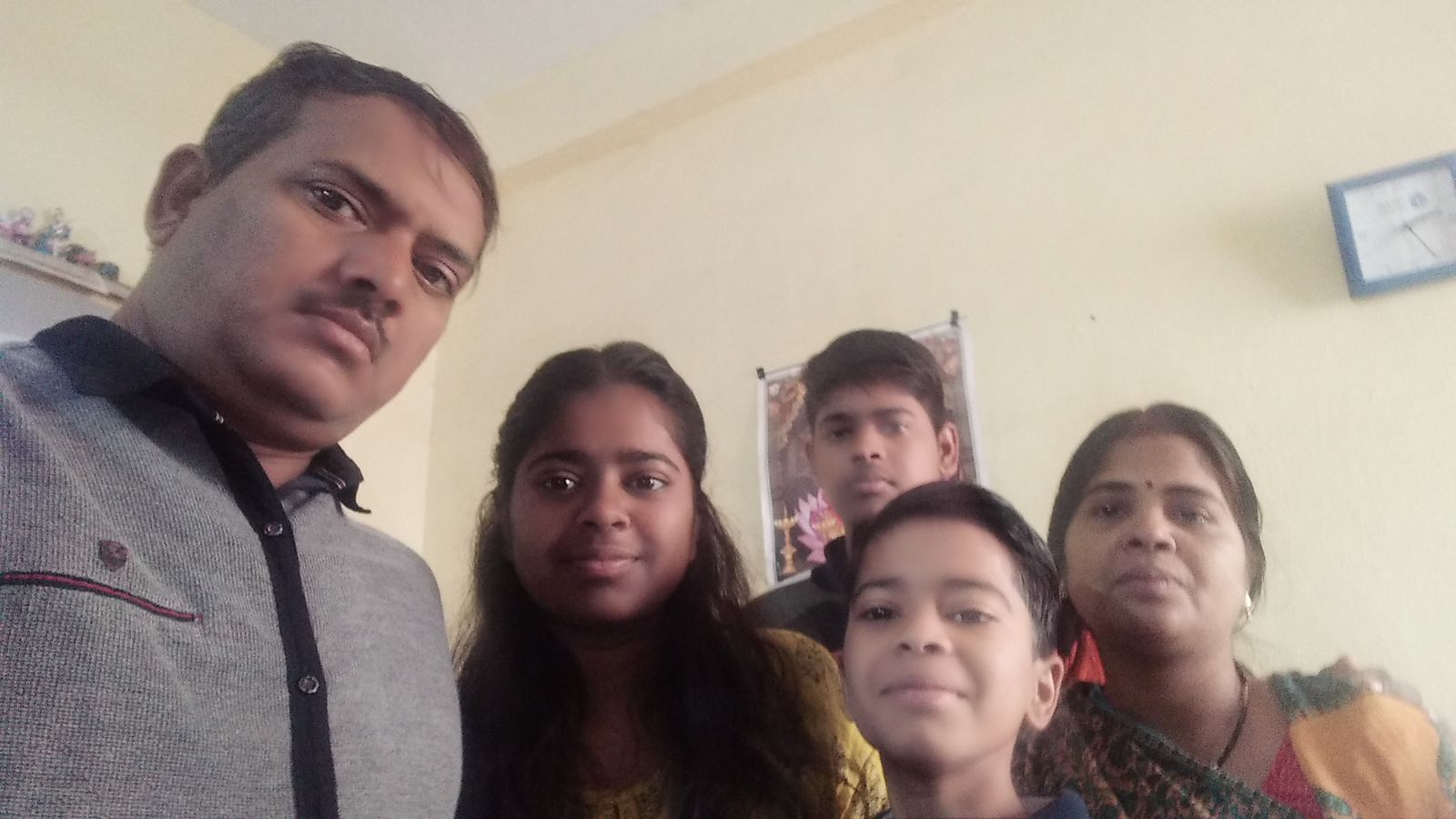 harshita with her family