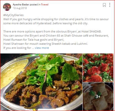 ayesha posts about Hyderabadi Cuisine