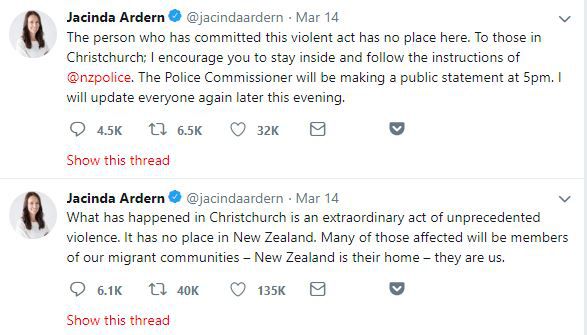 jacinda arden tweet