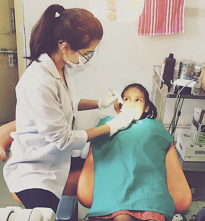 megha as dentist